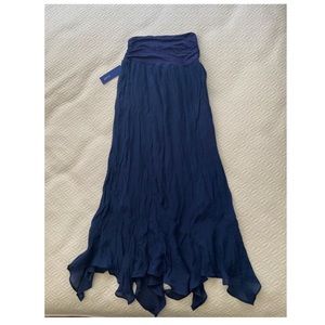 Blue long skirt